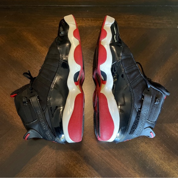 Nike Air Jordan 6 Rings Bred 322992-071 Mens Black Red Size 11 - Picture 4 of 8